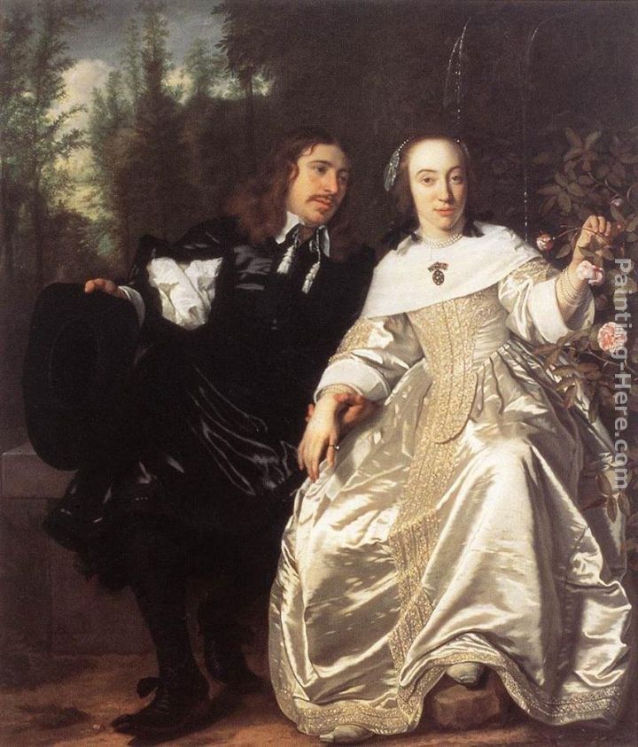 Bartholomeus van der Helst Abraham del Court and Maria de Keersegieter